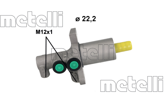 Cilindro maestro del freno - 05-1224 METELLI