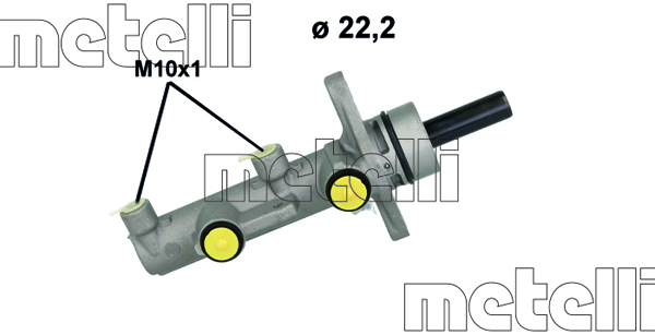 Cilindro maestro del freno - 05-1233 METELLI