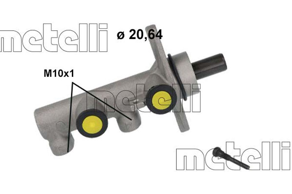 Cilindro maestro del freno - 05-1239 METELLI