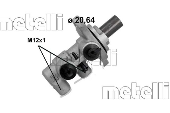 Brake Master Cylinder - 05-1241 METELLI