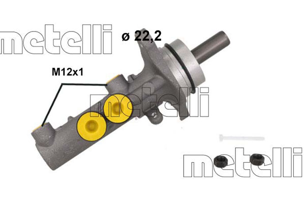 Hauptbremszylinder - 05-1253 METELLI