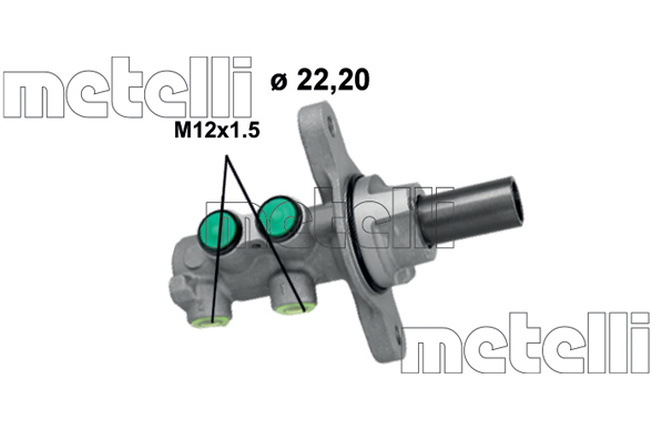 Brake Master Cylinder - 05-1264 METELLI