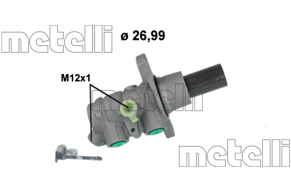 Cilindro maestro del freno - 05-1269 METELLI