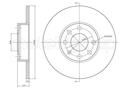Brake Disc - 23-0627 METELLI