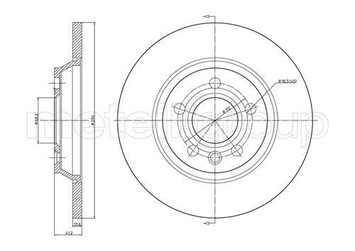 Brake Disc - 23-0767C METELLI