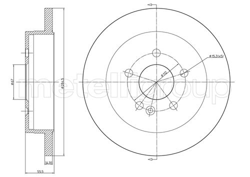 Brake Disc - 23-0769C METELLI