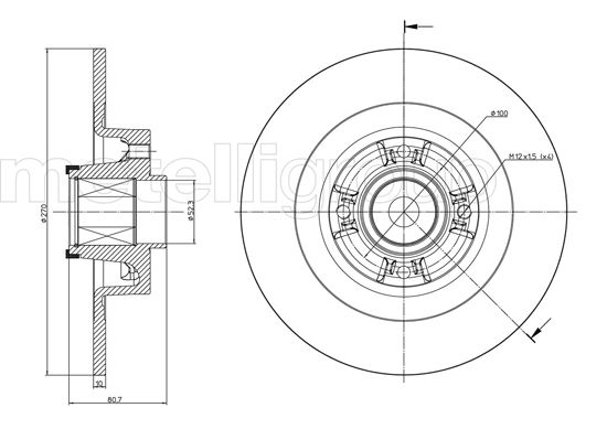 Brake Disc - 23-0804 METELLI