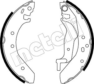 Brake Shoe Set - 53-0006 METELLI