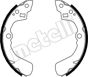 Brake Shoe Set - 53-0037 METELLI