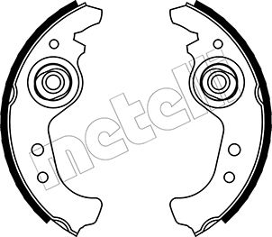 Brake Shoe Set - 53-0063 METELLI