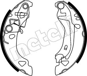 Brake Shoe Set - 53-0070 METELLI