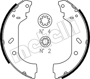 Комплект тормозных колодок - 53-0074 METELLI