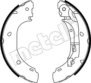 Brake Shoe Set - 53-0082 METELLI