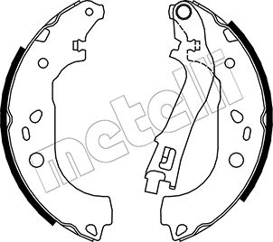 Bremsbackensatz - 53-0088 METELLI