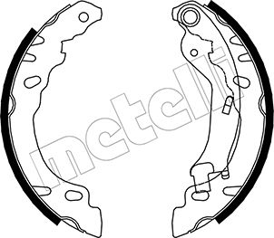 Brake Shoe Set - 53-0090 METELLI
