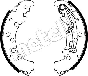 Brake Shoe Set - 53-0092 METELLI