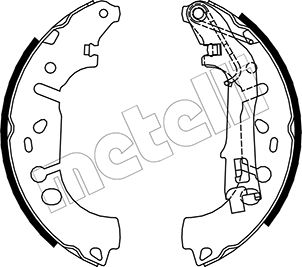 Brake Shoe Set - 53-0093 METELLI