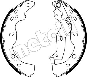 Brake Shoe Set - 53-0096 METELLI