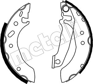 Kit ganasce freno - 53-0119 METELLI