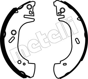 stabdžių trinkelių komplektas - 53-0123 METELLI