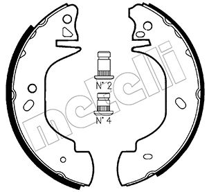 Brake Shoe Set - 53-0126 METELLI