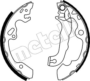 Brake Shoe Set - 53-0133 METELLI