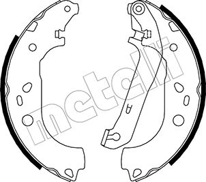 Brake Shoe Set - 53-0142 METELLI