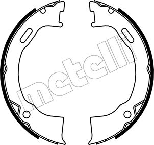 Комплект тормозных колодок, стояночная тормозная система - 53-0146 METELLI