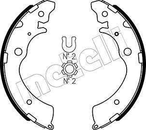 Bremsbackensatz - 53-0154 METELLI