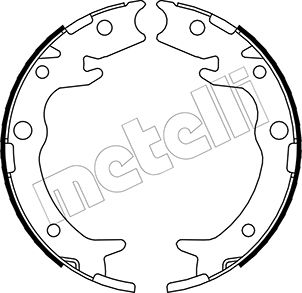 Brake Shoe Set, parking brake - 53-0159 METELLI