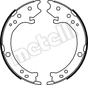 Комплект тормозных колодок, стояночная тормозная система - 53-0161 METELLI