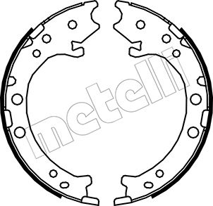 Комплект тормозных колодок, стояночная тормозная система - 53-0162 METELLI