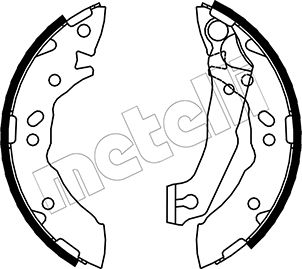 Brake Shoe Set - 53-0169 METELLI