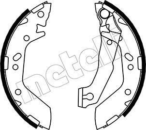 Brake Shoe Set - 53-0170 METELLI