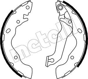 Brake Shoe Set - 53-0171 METELLI