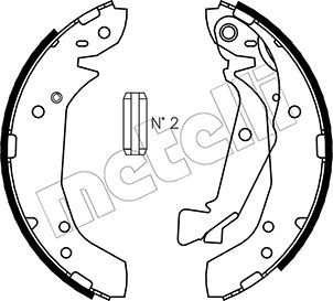 Brake Shoe Set - 53-0175 METELLI
