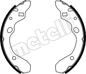 Kit ganasce freno - 53-0210 METELLI