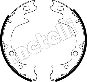 Brake Shoe Set - 53-0221 METELLI