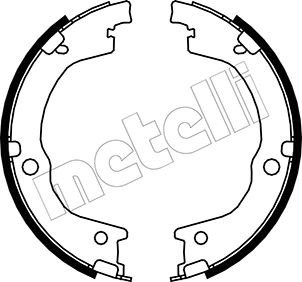 Brake Shoe Set, parking brake - 53-0230 METELLI