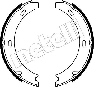 Kit ganasce, Freno stazionamento - 53-0233 METELLI