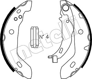 Kit ganasce freno - 53-0235 METELLI