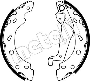 Brake Shoe Set - 53-0237 METELLI