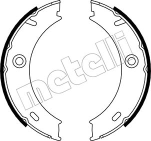 Brake Shoe Set, parking brake - 53-0240 METELLI