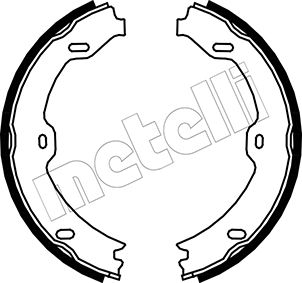 Brake Shoe Set, parking brake - 53-0243 METELLI