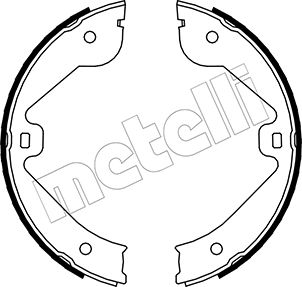 Kit ganasce, Freno stazionamento - 53-0244 METELLI