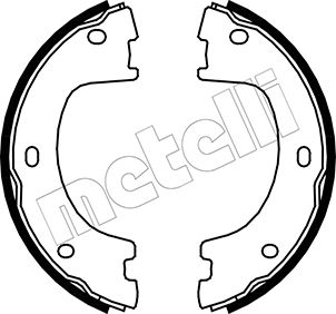 Brake Shoe Set, parking brake - 53-0249 METELLI