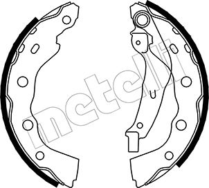 Комплект тормозных колодок - 53-0259 METELLI