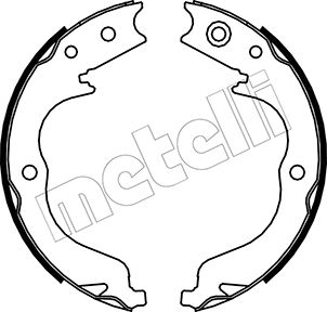 Kit ganasce, Freno stazionamento - 53-0268 METELLI