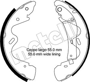 Kit ganasce freno - 53-0291 METELLI