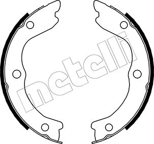 Комплект тормозных колодок, стояночная тормозная система - 53-0293 METELLI